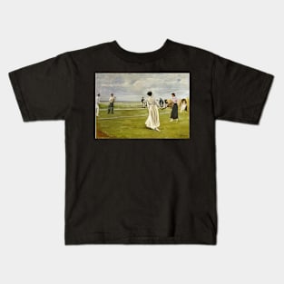 tennis game by the sea 1901 - Max Liebermann Kids T-Shirt